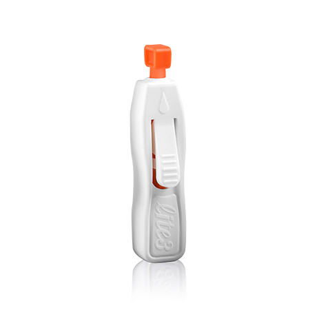 il bottone eliminabile del dispositivo 1.8mm della lancetta di sangue della sicurezza 21G ha attivato 1.8mm arancio